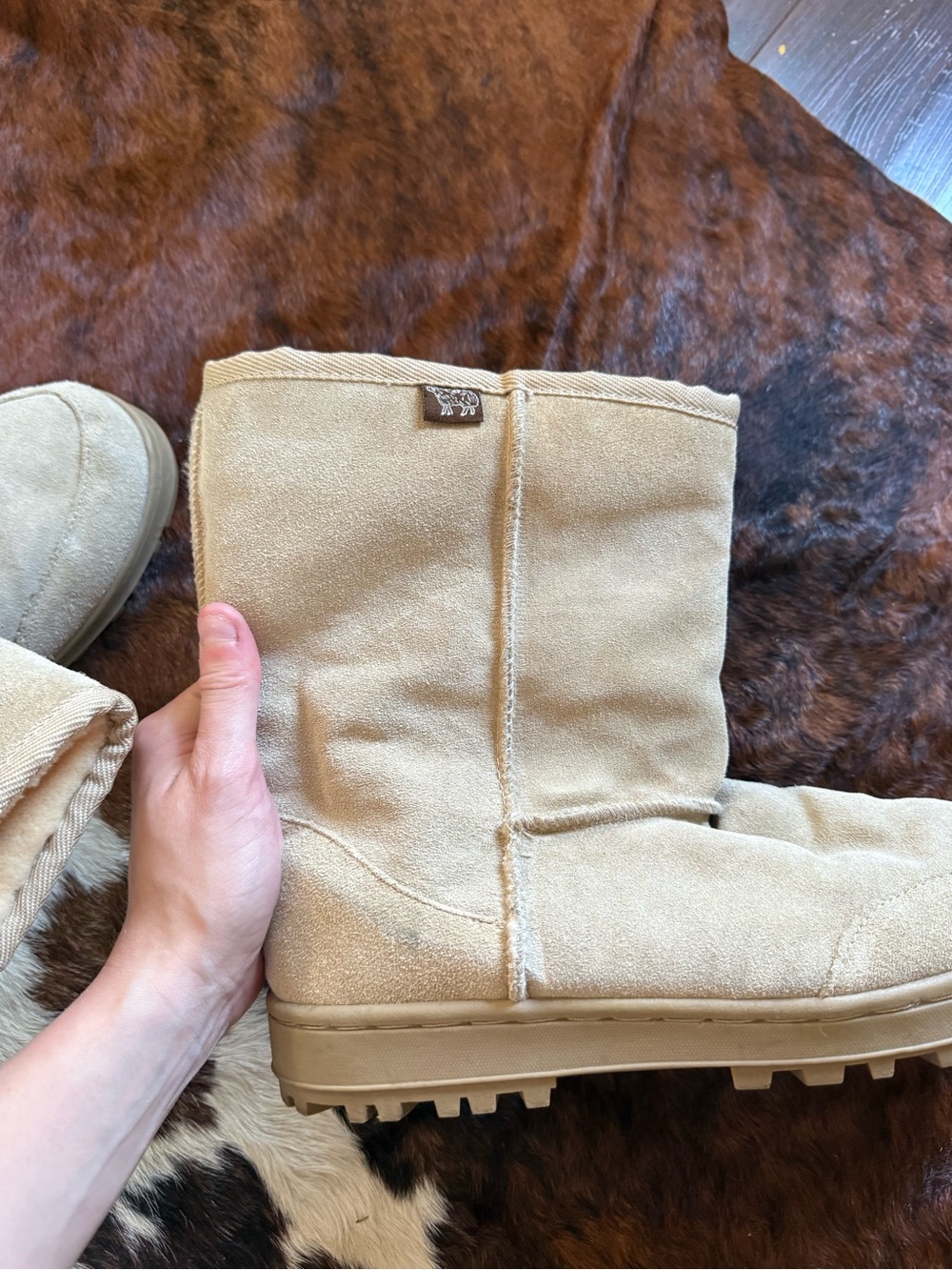 Women's Tan Suede Winter Boots - Cozy Insulated Pull-On Style